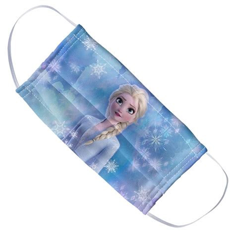 Frozen Elsa Watercolor Cloth Face Mask Maskclub Disney Washable Face