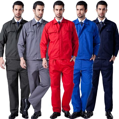 1 set men's Work wear long sleeve male workwear protective clothing ...