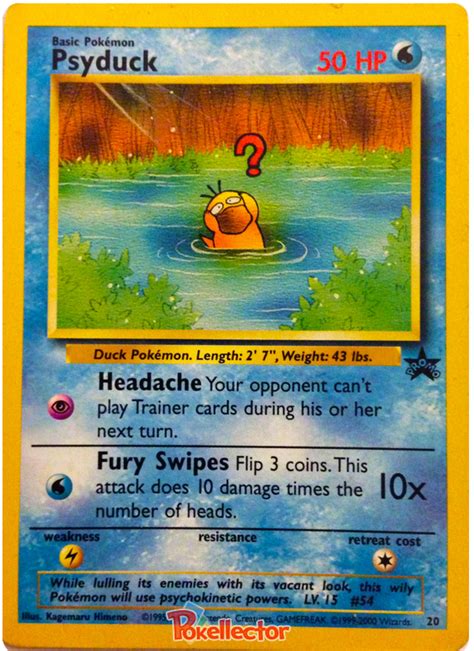 Wizards of the coast is trading card game company owned by hasbro. Psyduck - Wizards of the Coast Promos #20 Pokemon Card