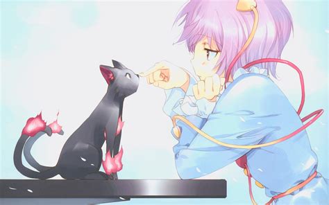 Hintergrundbilder Anime Mädchen Katze Traurigkeit Enttäuschung