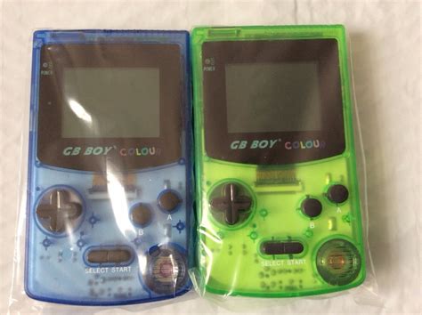Set 2 Green Blue 27 Kong Feng Gb Boy Classic Color Colour Handheld