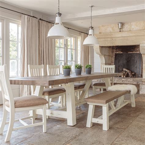 Modern Farmhouse Dining Table Set Inside Out Living