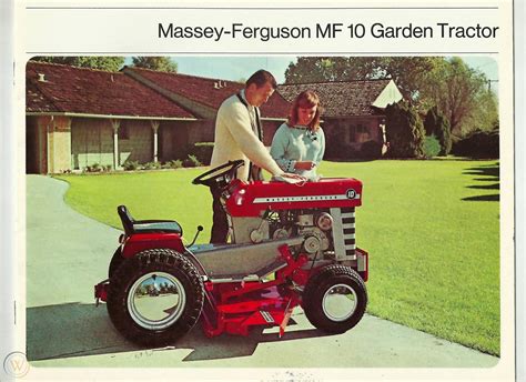 Massey Ferguson Mf 10 Lawn And Garden Tractor Brochure 630 Blade Plow