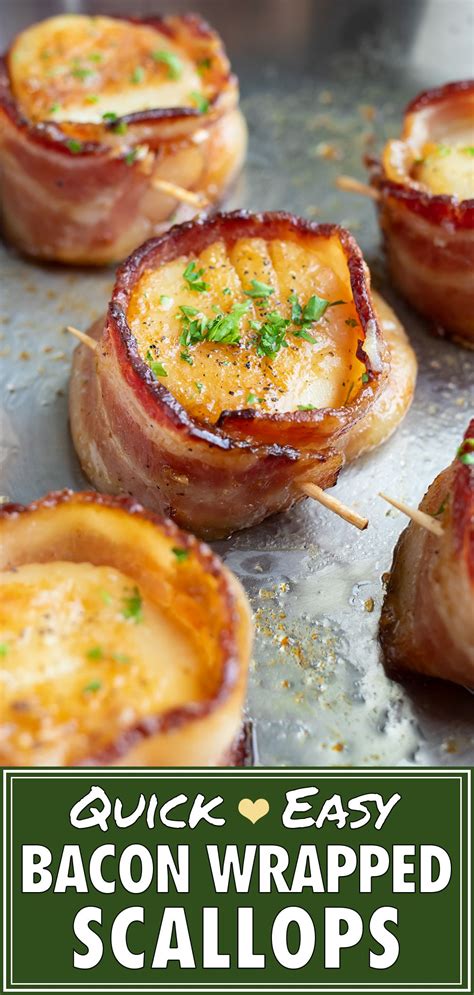 Easy Bacon Wrapped Scallops Pan Seared Evolving Table Recipe