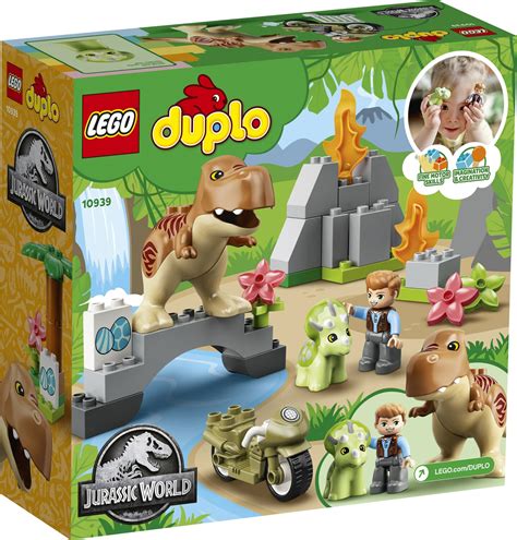 Lego 10939 Jurassic World T Rex And Triceratops Dinosaur Breakout Duplo Kite And Kaboodle