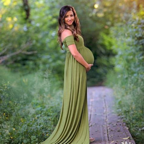 Maternity Photography Props Maxi Maternity Gown Maternity Dress