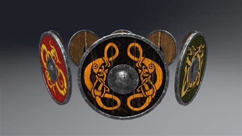 Viking Shield Set Download Free 3d Model By Nofaced3d 29583fd Sketchfab