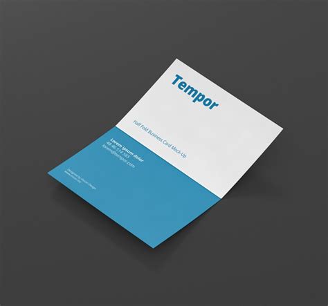 Download Horizontal Folded Business Card Mock-Up - Premium and Free Mockups for your awesome Projects by ...