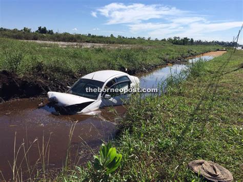 One Hurt As Car Plunges Into Ditch