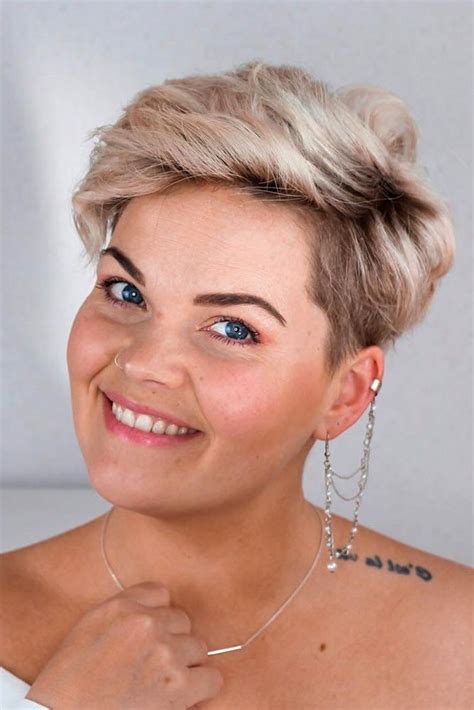 57 Blonde Short Hairstyles For Round Faces Short Hair Styles For