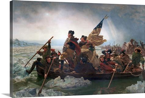 Washington Crossing The Delaware By Emanuel Leutze Wall Art Canvas