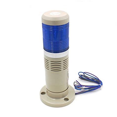 Baomain Alarm Warning Light 110v Ac Industrial Buzzer Continuous Blue