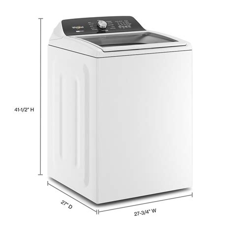 Whirlpool Top Load Washer With In Removable Agitator White Wtw5057lw