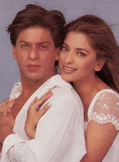 Shah Rukh Khan And Juhi Chawla Promotional Shot Phir Bhi Dil Hai