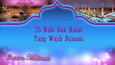 Nama Nama 25 Nabi Dan Rasul Yang Wajib Diketahui