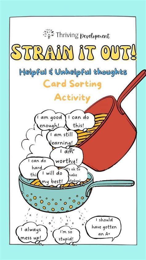 Strain It Out A Cbt Card Sorting Activity Helpful Vs Unhelpful