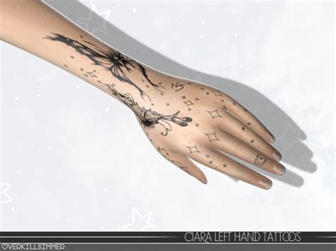 Ciara Left Hand Tattoos The Sims 4 Sims 4 Tattoos Sims 4 Sims