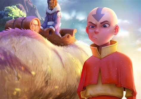 Aang Avatar 4k Ultra Hd Wallpaper Background Image 4622x2600 Gambaran