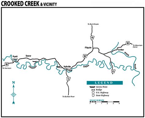 Crooked Creek Map Encyclopedia Of Arkansas