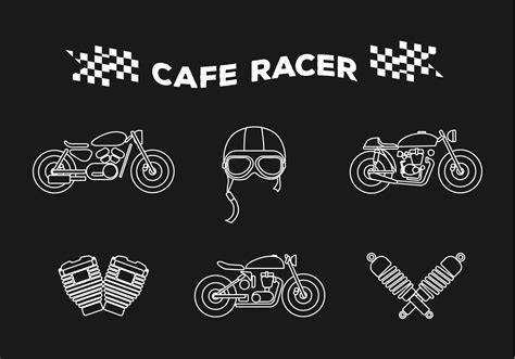 Cafe Racer Logo Vector Free
