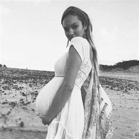 Candice Swanepoel Continues To Show Off Beautiful Bump As Due Date