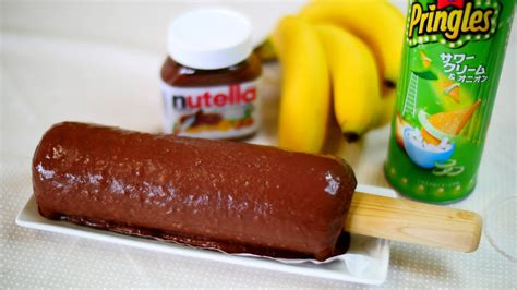 Banana Nutella 2 Ingredient Ice Cream In A Pringles Container Giant