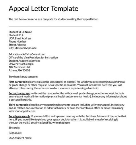 How To Write An Effective Appeal Letter Samples And Examples