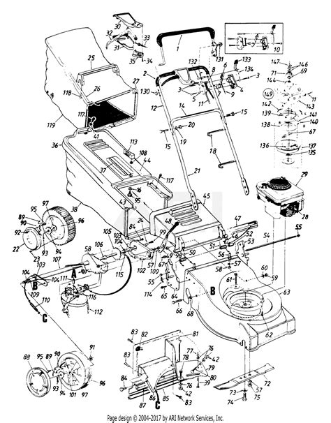 Mtd 122 478b095 1992 Parts Diagram For General Assembly