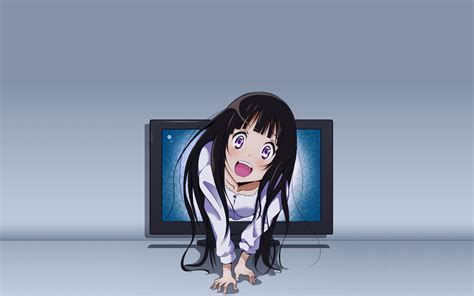 Hyouka Anime Anime Girls Purple Eyes Chitanda Eru