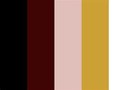 B Maroon Pearl Satin Gold White Color Palette