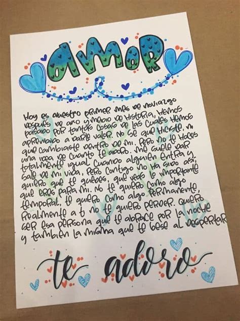 Cartas Creativas Para Mi Novio Sencillas