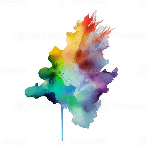 Free Watercolor Stain In Colorful 21179896 Png With Transparent Background