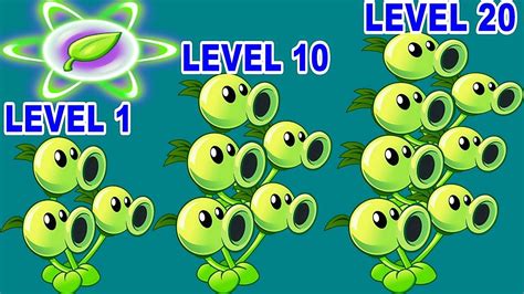 Threepeater Pvz 2 Level 1 10 20 Power Up In Plants Vs Zombies 2