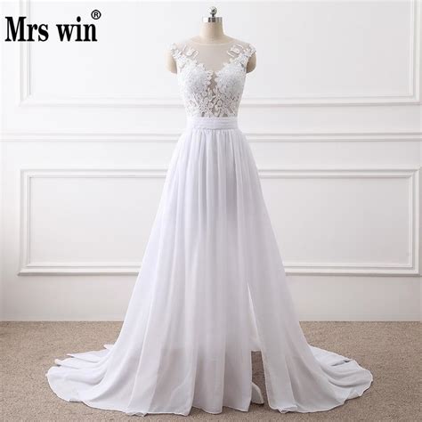 2019 New Simple Elegant Wedding Dress Beautiful Lace A