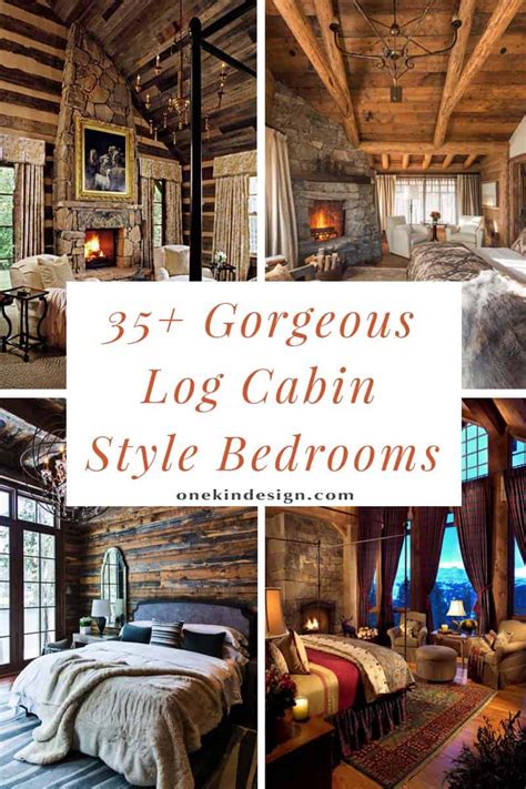Brown and gold bedroom on yacht. 35+ Gorgeous log cabin style bedrooms to make you drool
