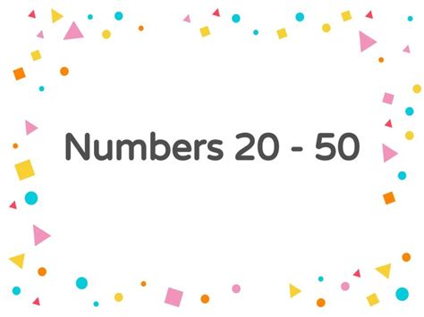 Numbers 20 50 Free Activities Online For Kids In 2nd Grade By Abood Al Ali