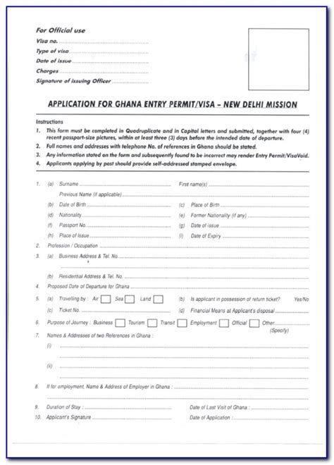 Ghana Passport Renewal Application Form New York Prosecution2012
