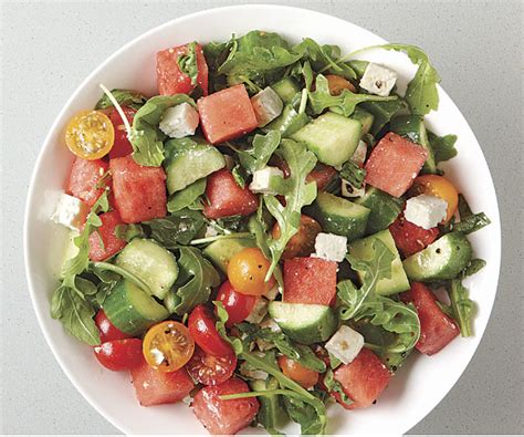 Tomato And Watermelon Salad With Feta Recipe Finecooking