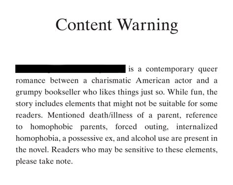 A Starter Guide To Content Warnings Gigi Griffis I Official Site