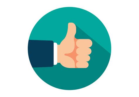 Good Job Thumbs Up Vector Icon Button Illustrations Royalty Free