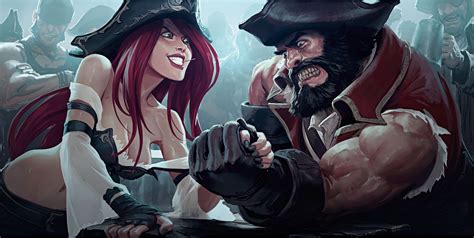 miss fortune pirates redhead league of legends concept art illustration gangplank