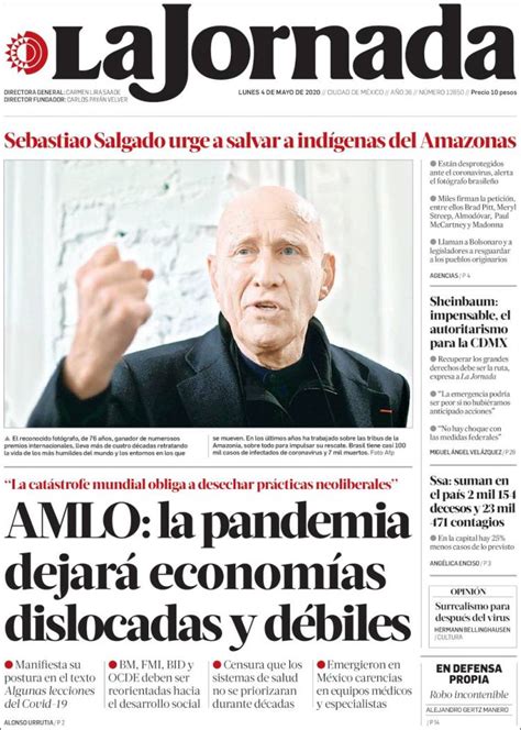 Instagram de los fotógrafos del periódico la jornada. Periódico La Jornada (México). Periódicos de México ...