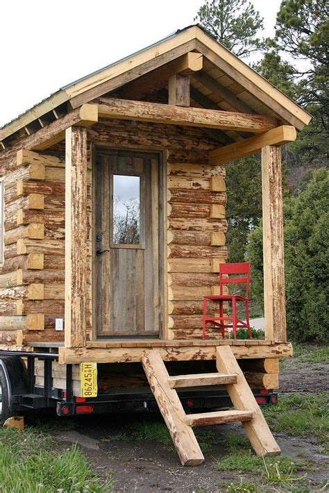 Wownice Small Portable Cabin On Wheels Tiny House Cabin Tiny Log