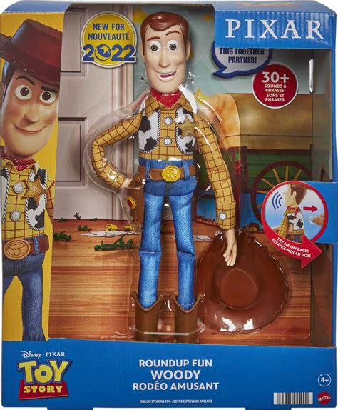 Disney Pixar Toy Story Roundup Fun Woody Large Talking Figure 12 In
