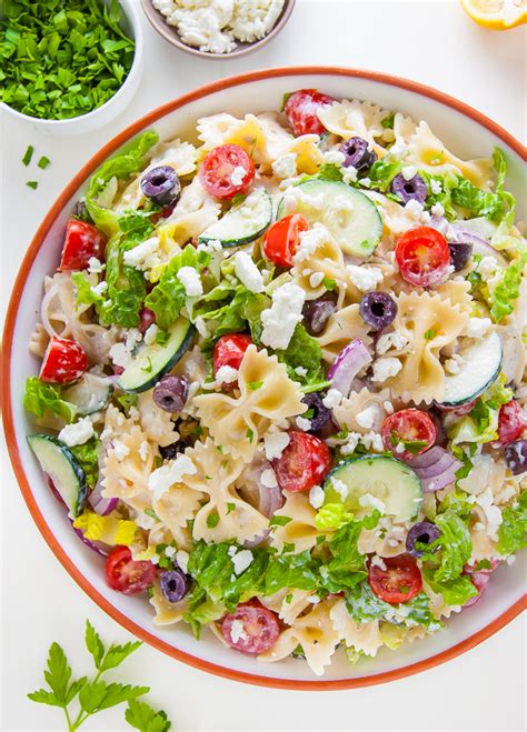 20 Minute Greek Pasta Salad An Easy Greek Pasta Salad Recipe