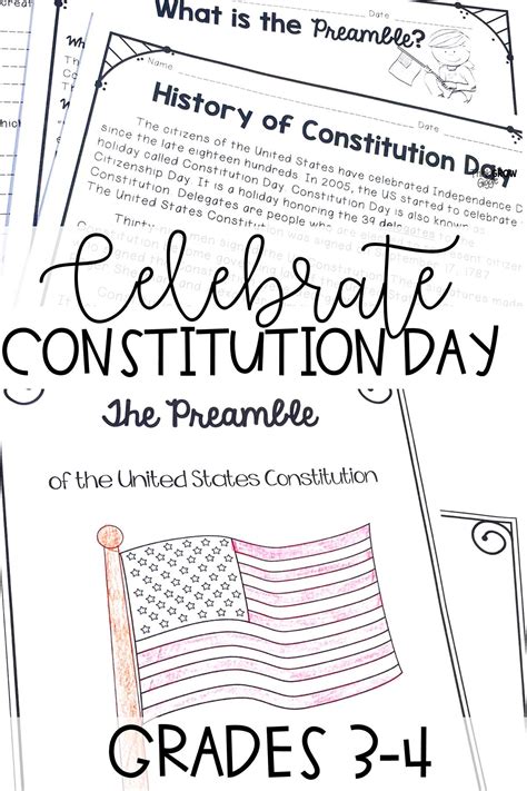 Constitution Day Activities Reading Comprehension Passages