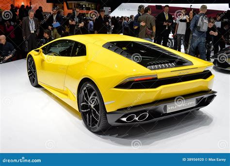 Lamborghini Huracan Editorial Image Image Of Rear Yellow 38956920