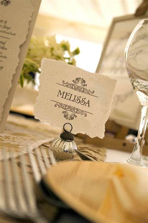 Making your own table wedding cards can turn out to be a really interesting thing, as long as you have the necessary time for doing it and patience, lots of patience. Vintage Style Wedding Table Place Card By Solographic Art ...