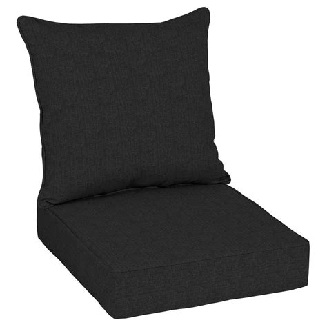 Compare similar outdoor dining chair cushions. Home Decorators Collection Sunbrella Canvas Black Outdoor ...