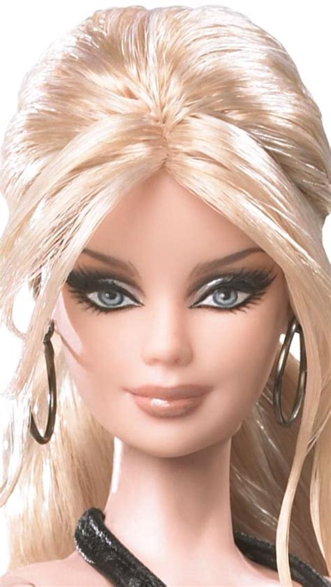 Shes A Barbie But This Is My Favorite Look From Hair To Makeup To Earrings Barbie Make Up Dress